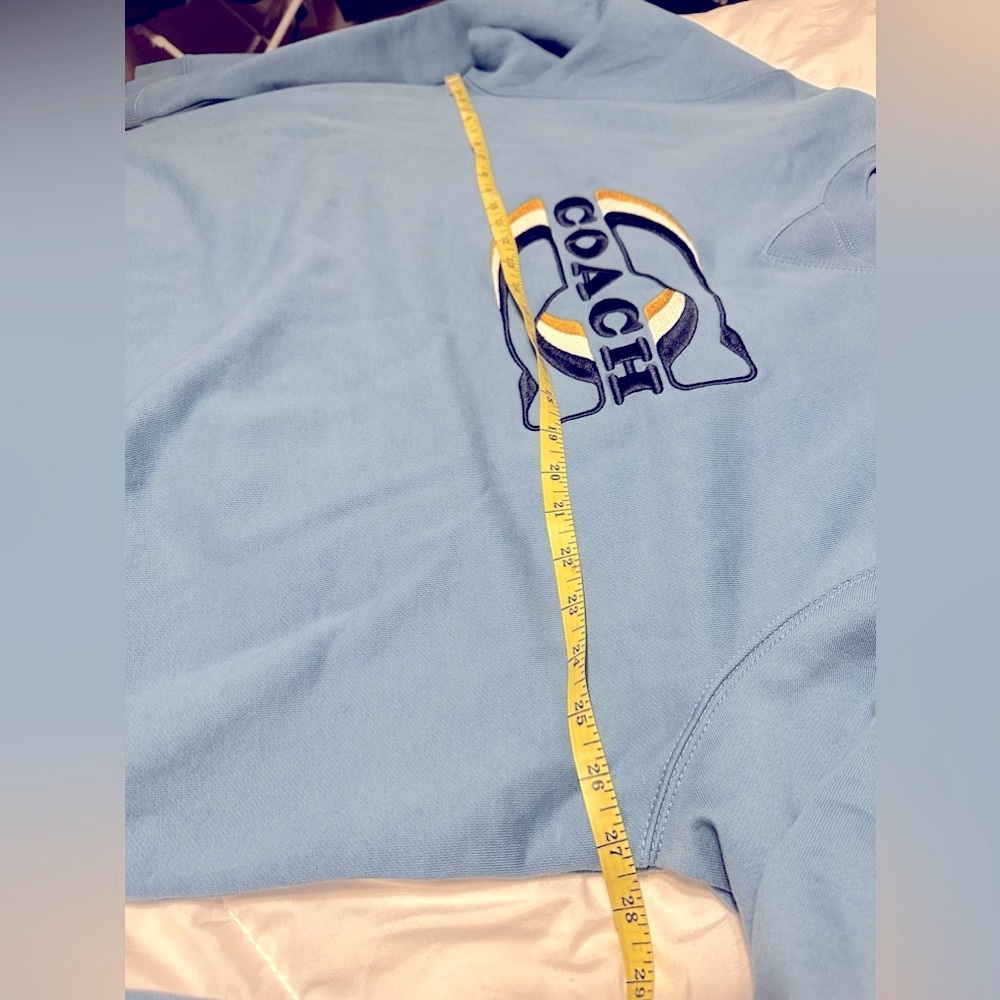 Men’s  Soft cotton size XXL COACH Crewneck sweatshirt NWT blue - Picture 14 of 15